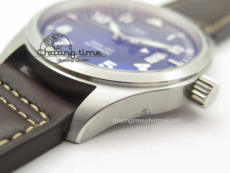 MIROTIME 0405 Mark XVII Le Petit Prince MK Maker 1:1 Best Edition SS Blue Dial A2892 On Brown Leather Strap GoodFit 7379